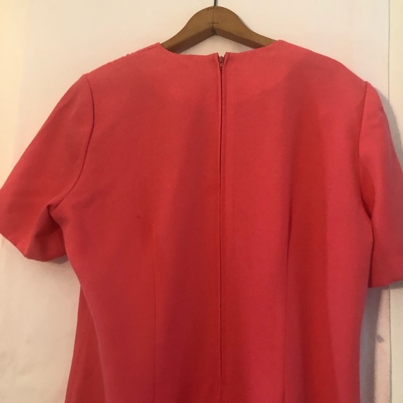 Vintage Henry Lee Petite Neon Dress Workwear Pink - Picture 7 of 8